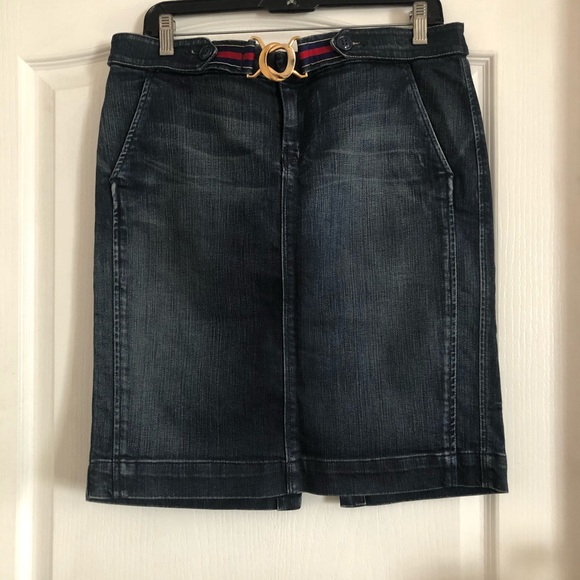 Vintage 7 for all Mankind Denim Skirt - Picture 9 of 10